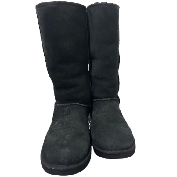 Very Good Tall Sheepskin Boots SZ 8 - Picture 1 of 10